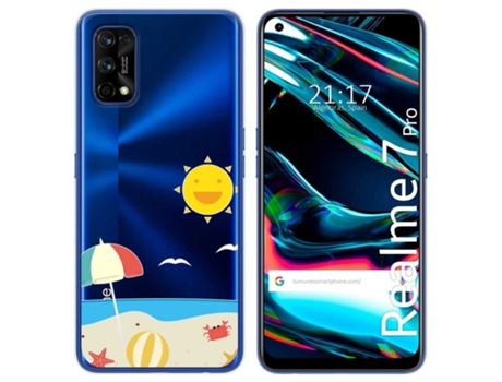 Carcasa Realme 7 Pro TUMUNDOSMARTPHONE Dibujos Transparente Multicolor