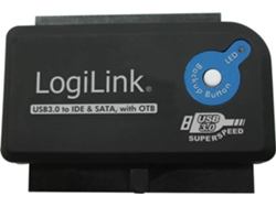 Cable Adaptador LOGILINK USB 3.0 para IDE / SATA Negro