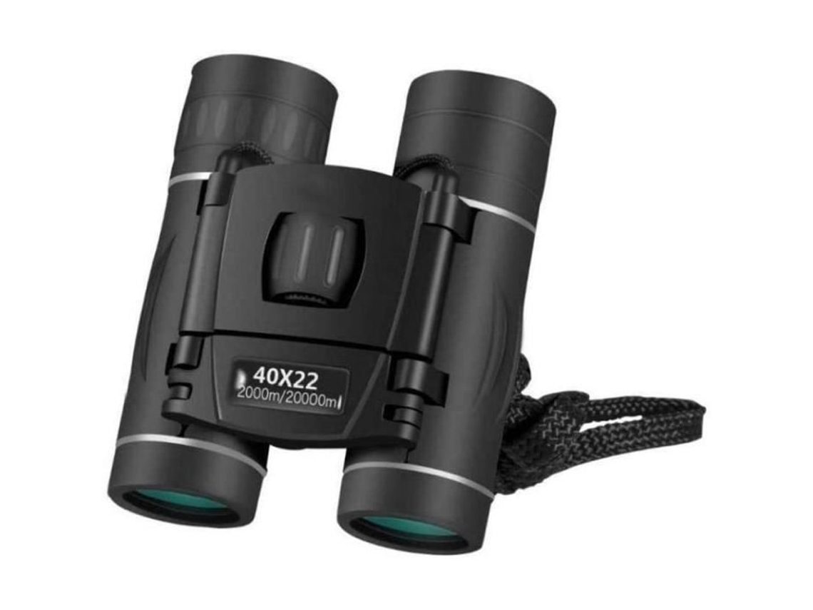 Binoculares 40X22 Hd Bak4 Fmc Telescopio óptico negro 2000M Mini telescopio plegable de larga distancia A258