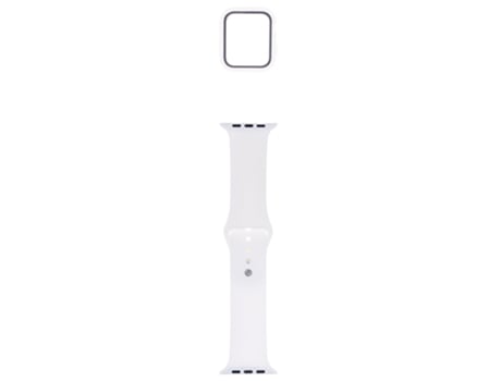 Correa + Protección De La Caja Del Reloj Para Apple Watch SKYHE 44Mm (Blanco)