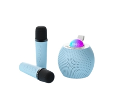 Mini máquina de karaoke para niños y adultos, altavoz Bluetooth con 2 micrófonos inalámbricos, altavoz portátil con luces de discoteca Yizhood