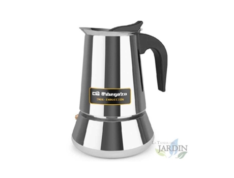 Cafetera Italiana ORBEGOZO Acero Inoxidable (9 Tazas)
