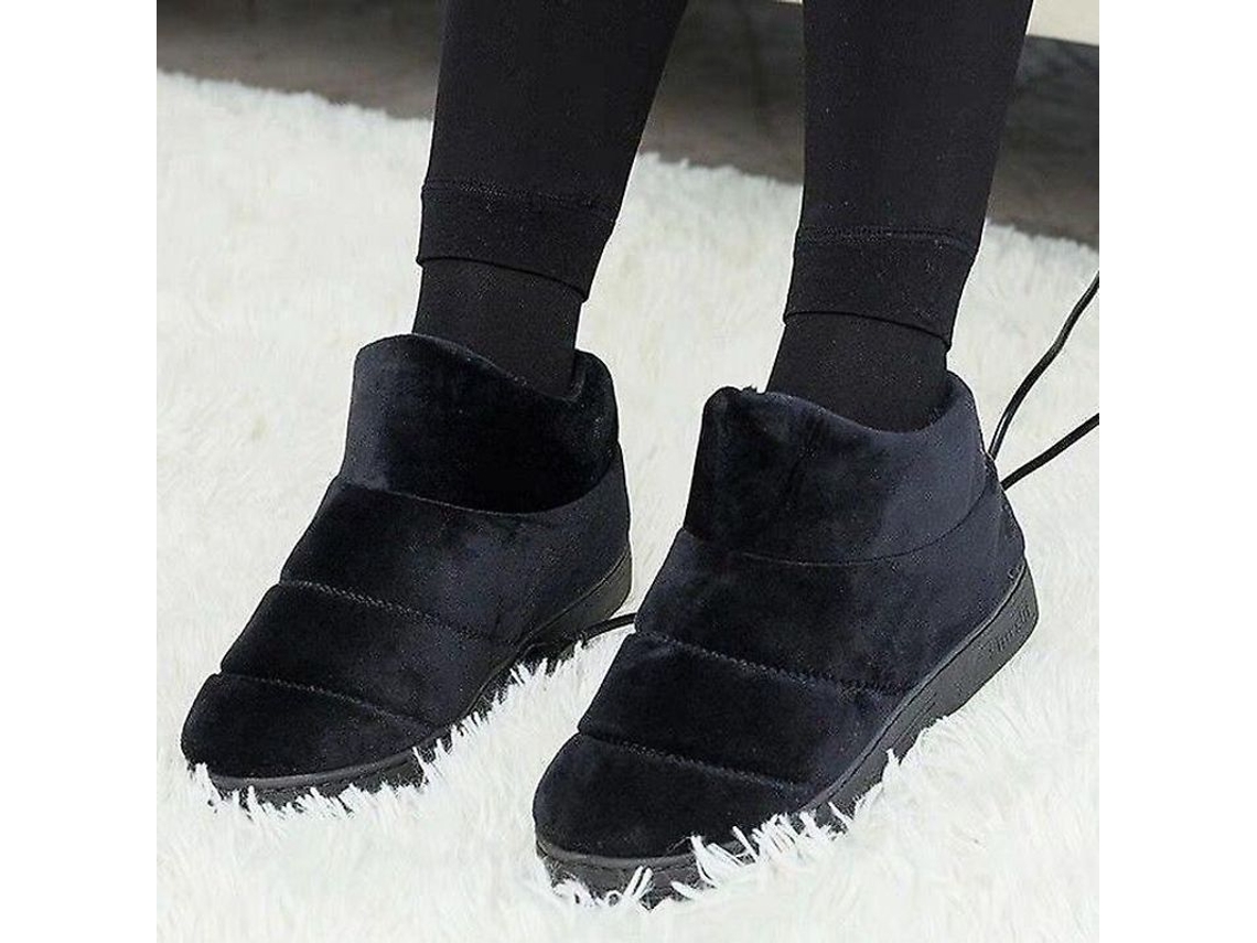 2026-zapatillas Calentadas Eléctricas Removibles, Suela Antideslizante, Talla Única, Negro Xl, Para Hombre Y Mujer