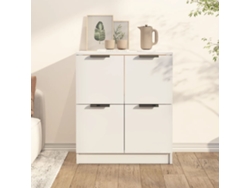 Aparador De Madera Contrachapada Blanco 60x30x70 Cm