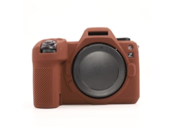 Funda protectora de silicona suave con textura de lichi para Nikon Z6iii Coffee Zruxe