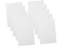 Recambio De 225 Hojas De Papel Rayado Para Agenda, Cuaderno, Carpeta De Anillas Y Diario.