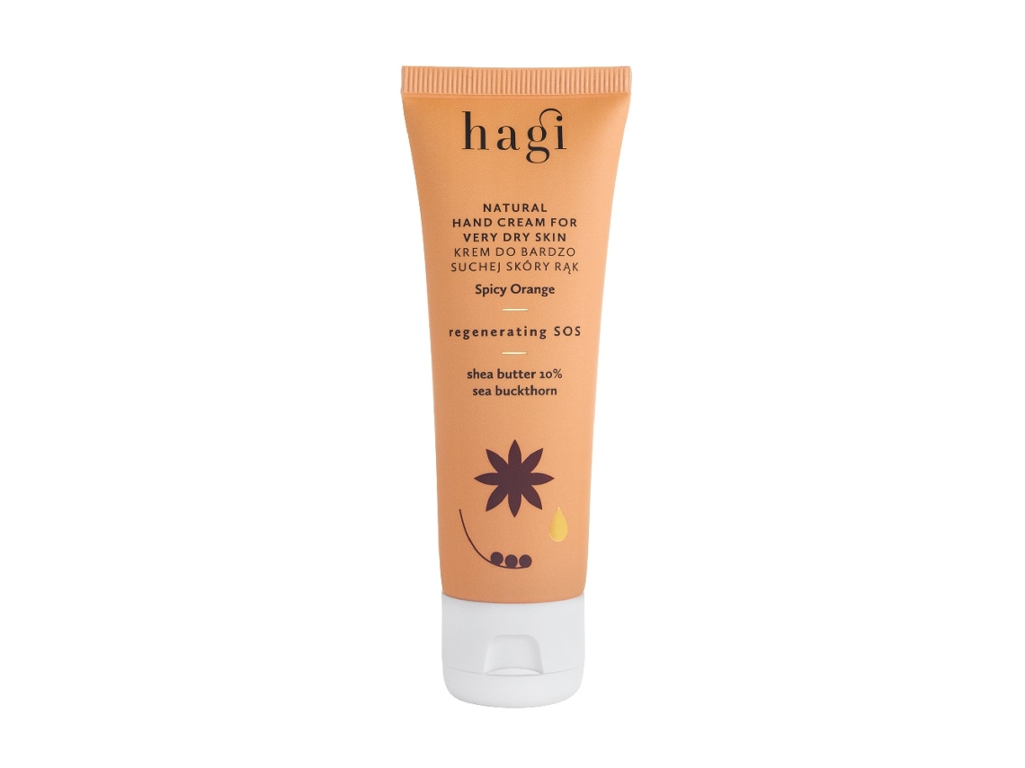 Crema de manos regeneradora Sos, aroma a naranja picante, 50 ml Hagi