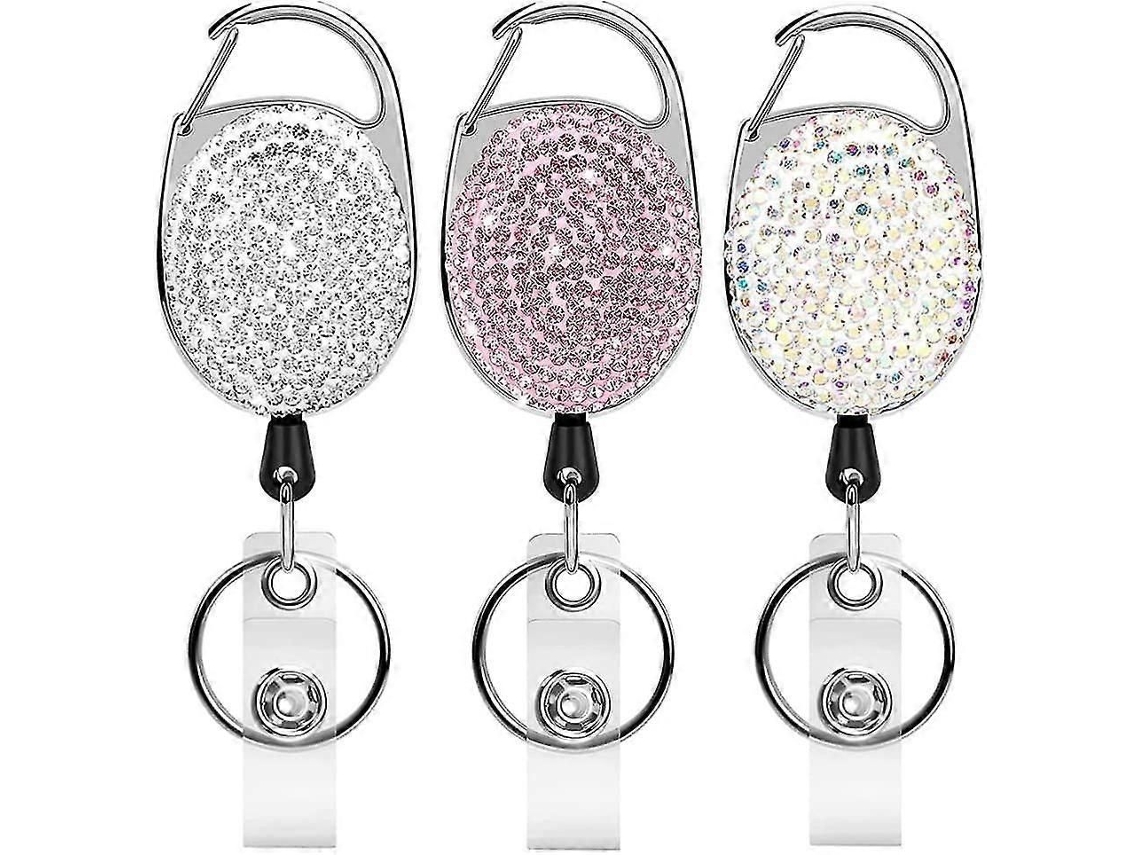 Extensível 3 Peças Cartão De Identificação Jojo, Retrátil Porta Cartão De Identificação Chaveiro Chaveiro Cordão Extensível Para Chaves, Cartão D