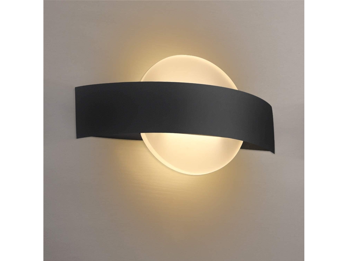 Zmh Lámpara De Pared Led Moderna 6w En Acrílico Blanco Cálido Lámpara De Mesilla De Noche Para Interior Ideal Para Salón O Pasillo
