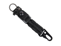 Llavero De Paracord De 7 Hilos Incluye Brújula, Encendedor Y Silbato. Es Un Accesorio De Supervivencia Para Acampar Al Aire Libre, Muy Durad