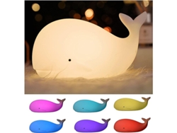 Lámpara Nocturna Portátil Led Para Niños Silicona Multicolor Caliente Blanca Regalo