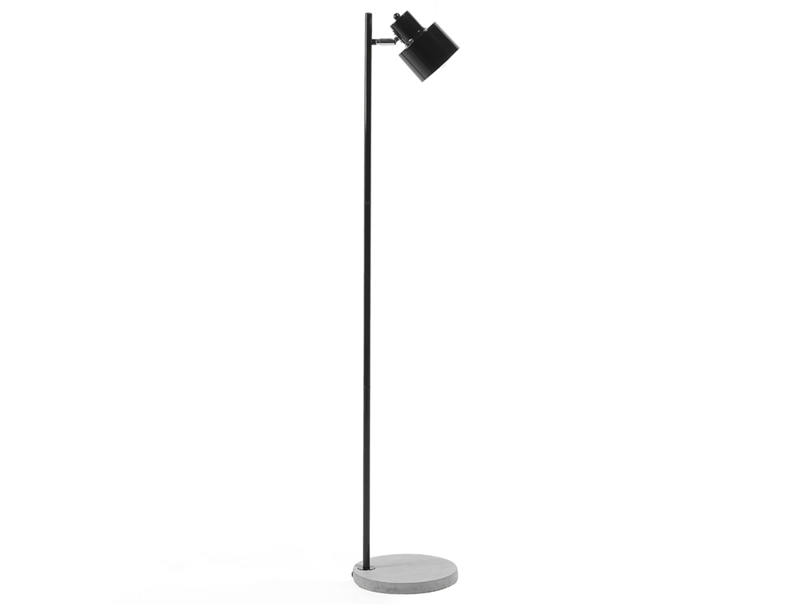 Lámpara de pie BELIANI Corbones de Metal Negro 23x23x149