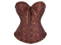 Mimigo Corsé Sexy Floral Para Mujer Con Tirantes En La Espalda, Top De Lencería De Tallas Grandes