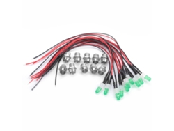 10 Piezas Bombillas Led 12v 8mm Pre Cableadas Constantes Ultra Brillantes Transparentes (05)
