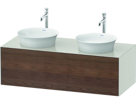 DURAVIT Tulip blanco, mueble de pared, ancho 1300 x fondo 550mm, con 1x extraíble, con tecnología tip-on, WT4978B