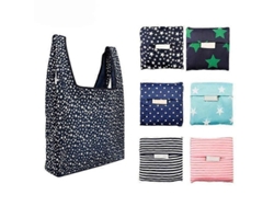 Juego de 6 bolsas de compra reutilizables con bolsillo interior, plegables y lavables. GOKOCO