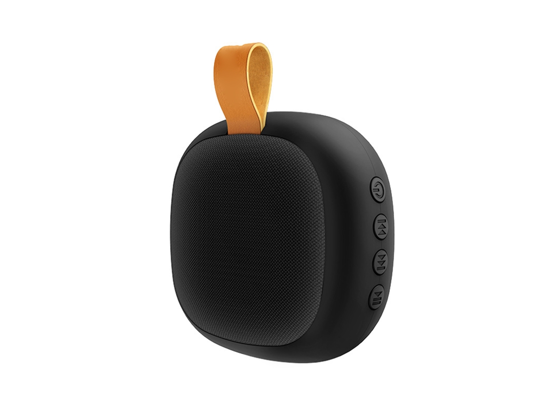 Caixa De Som Bt Portátil Com Subwoofer Bateria 500mah Mini Para Esportes Ao Ar Livre Preto