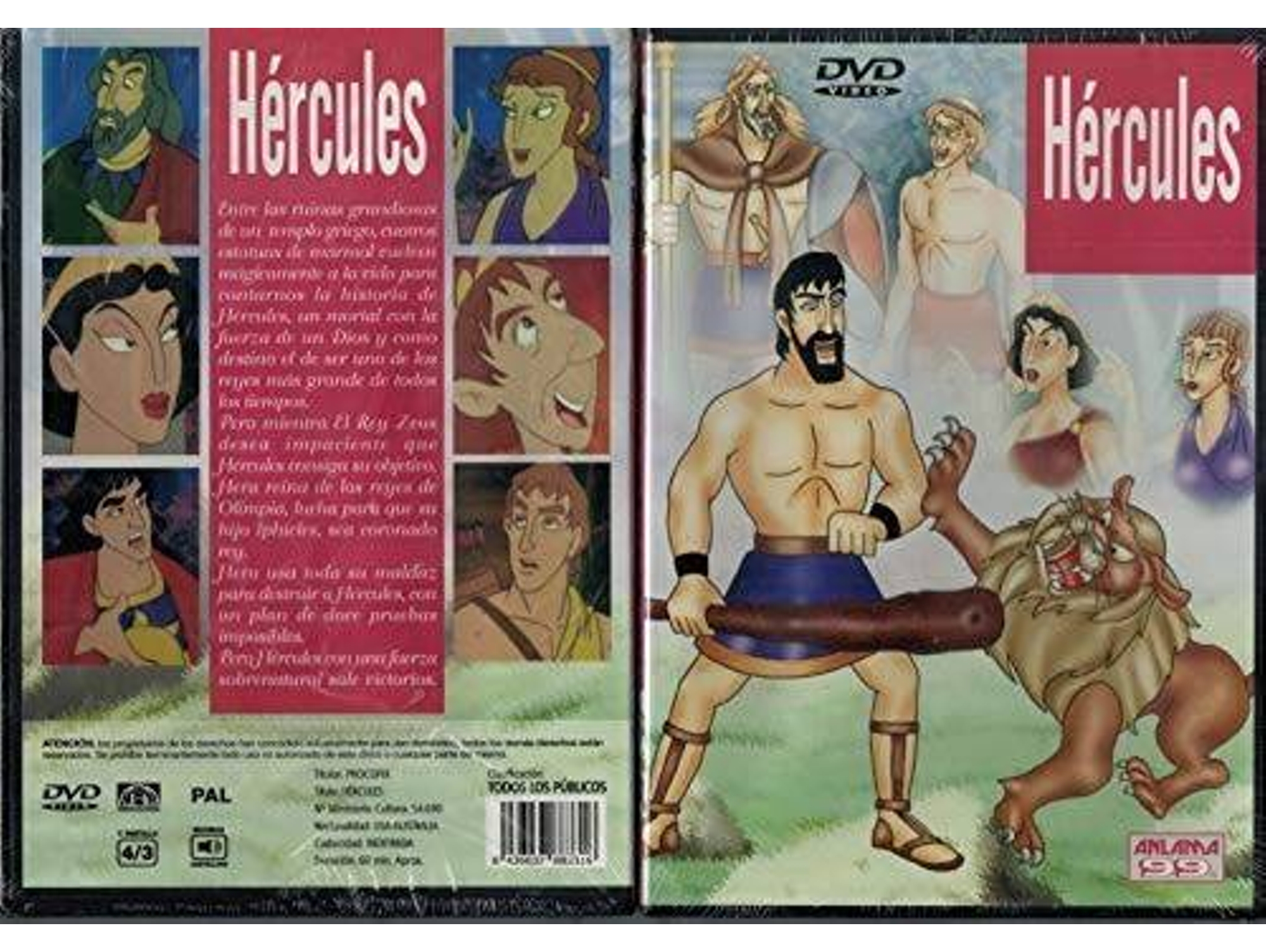 DVD Hercules Dibujos Animados
