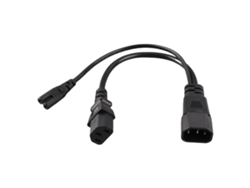 Cable De Alimentación Impermeable Iec320 C14 Macho A C13 C7 Hembra, 10 A 250 V, 32 Cm, Para Proyectores.