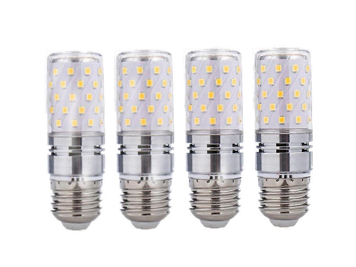 Rebe-bombillas Led Maíz E14/e27 12w Equivalente A 100w, 6000k/3000k/4000k, 1100lm, 360°, 4 Piezas, Ahorro Energético E27-12w Luz Neutra