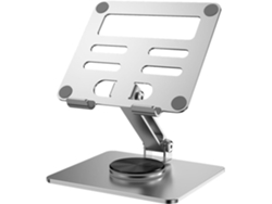 Soporte De Aluminio Para Tablet Y Portátil, Escritorio Giratorio De 360°, Pantalla Antideslizante.