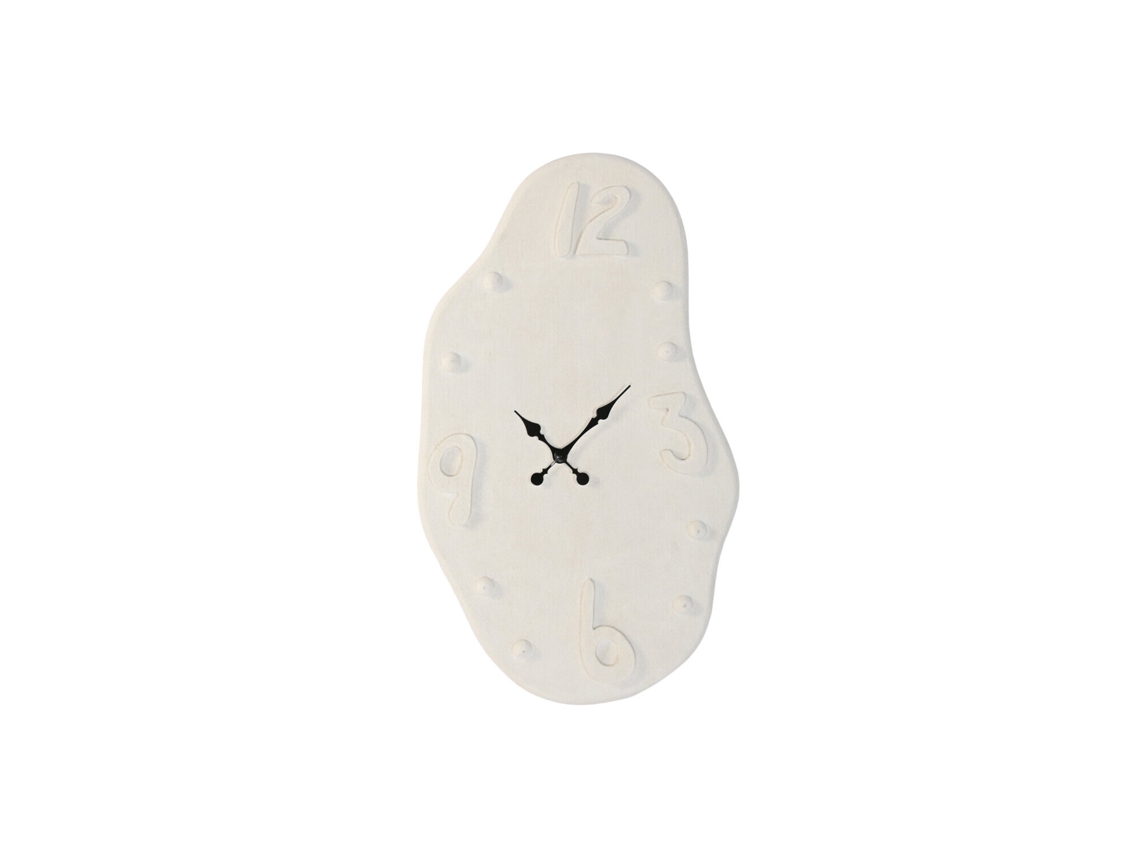 Reloj Mdf Forma Envejecido Blanco 60x4x100cm
