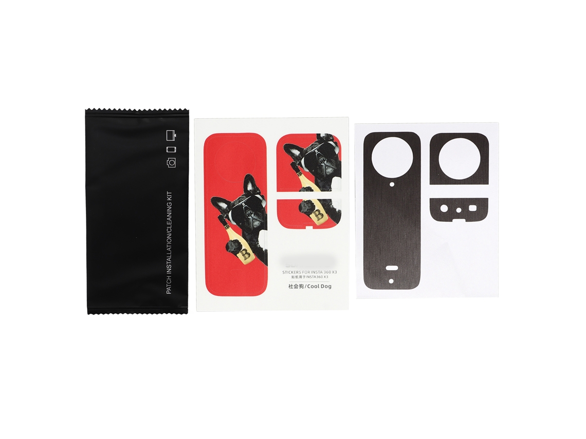 Pegatinas de PVC para Insta360 X3 con diseños de dibujos animados, pegatinas para cámara panorámica Insta360 X3