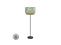 Pie De Salón 1xe27 Negro Verde Natural 170x40x40cm Congo