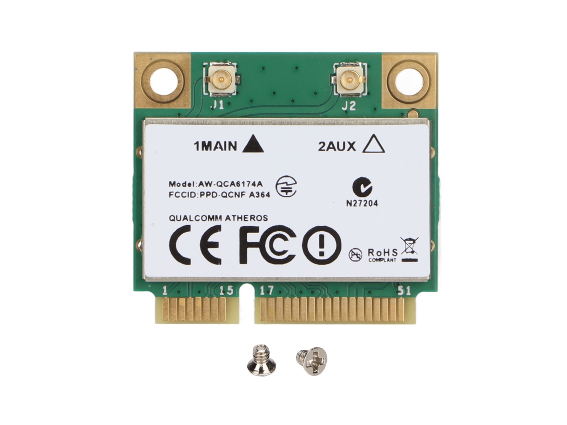 Tarjeta Wifi 1200 Mbps De Doble Banda 802.11ac Tarjeta De Red Inalámbrica Pcie Para Windows 7/8/10
