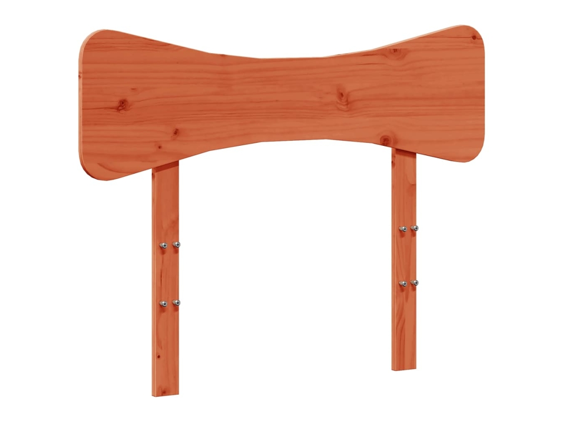 Cabecero de madera maciza de pino de 100 cm, color marrón miel, EXCLUSIVO DE LA CASA