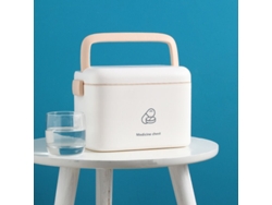 Caja de seguridad para medicamentos con cerradura de combinación, caja de almacenamiento segura para seguridad en el hogar y viajes, estuche organizado