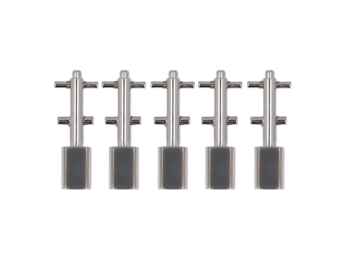 5 Interruptores De Palanca Para Grabadoras De Cinta Revox B77 B710 Studer A710 Pr99 H8wd, Acero Inoxidable, Plata.