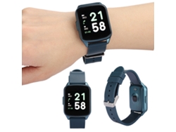 Relógio Inteligente Kw17 Pulseira Monitor De Frequência Cardíaca Sono Usb Esportes Ao Ar Livre Azul