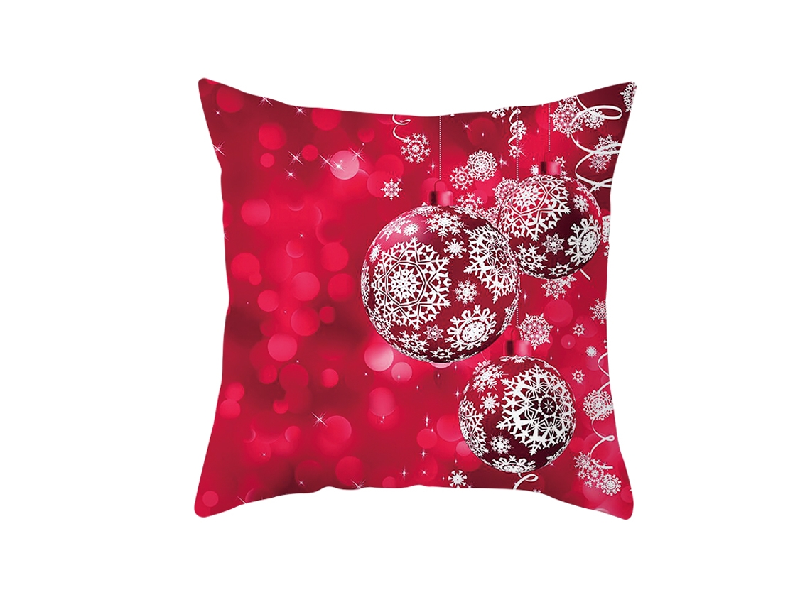 Serie Navideña Estilo Rojo Funda Decorativa de Almohada