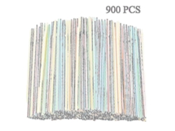 900 pajitas de plástico para fiestas, bares, licorerías y el hogar Rosewell