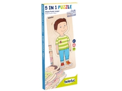 Rompecabezas de madera Beleduc para niños, juguete educativo