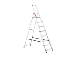 Escalera Doméstica De Aluminio Con 8 Peldaños, Plegable, Capacidad De 125 Kg, Baulich