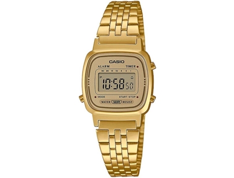 Reloj Digital CASIO Vintage Mujer (Acero y Resina - Dorado)