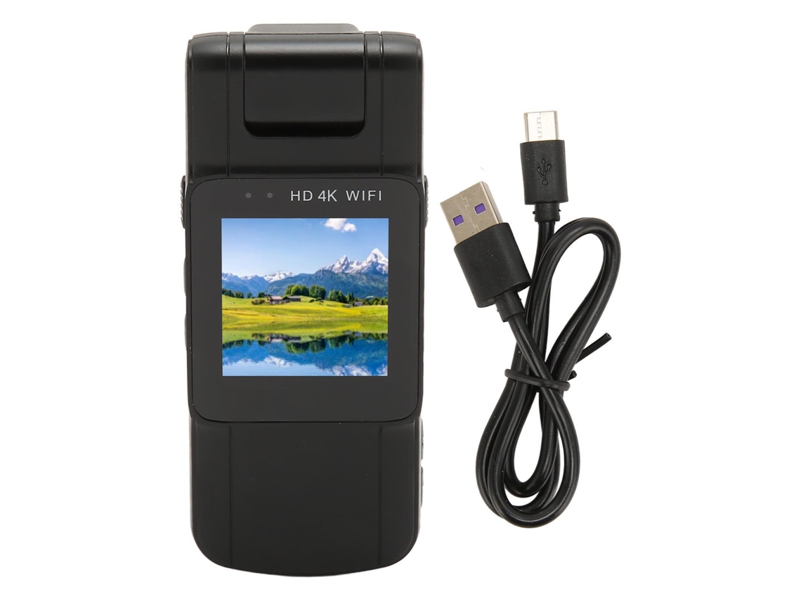 Minicámara Portátil Wifi Con Clip Trasero, Grabadora De Vídeo Hd Y Control Mediante Aplicación Para Uso Policial.