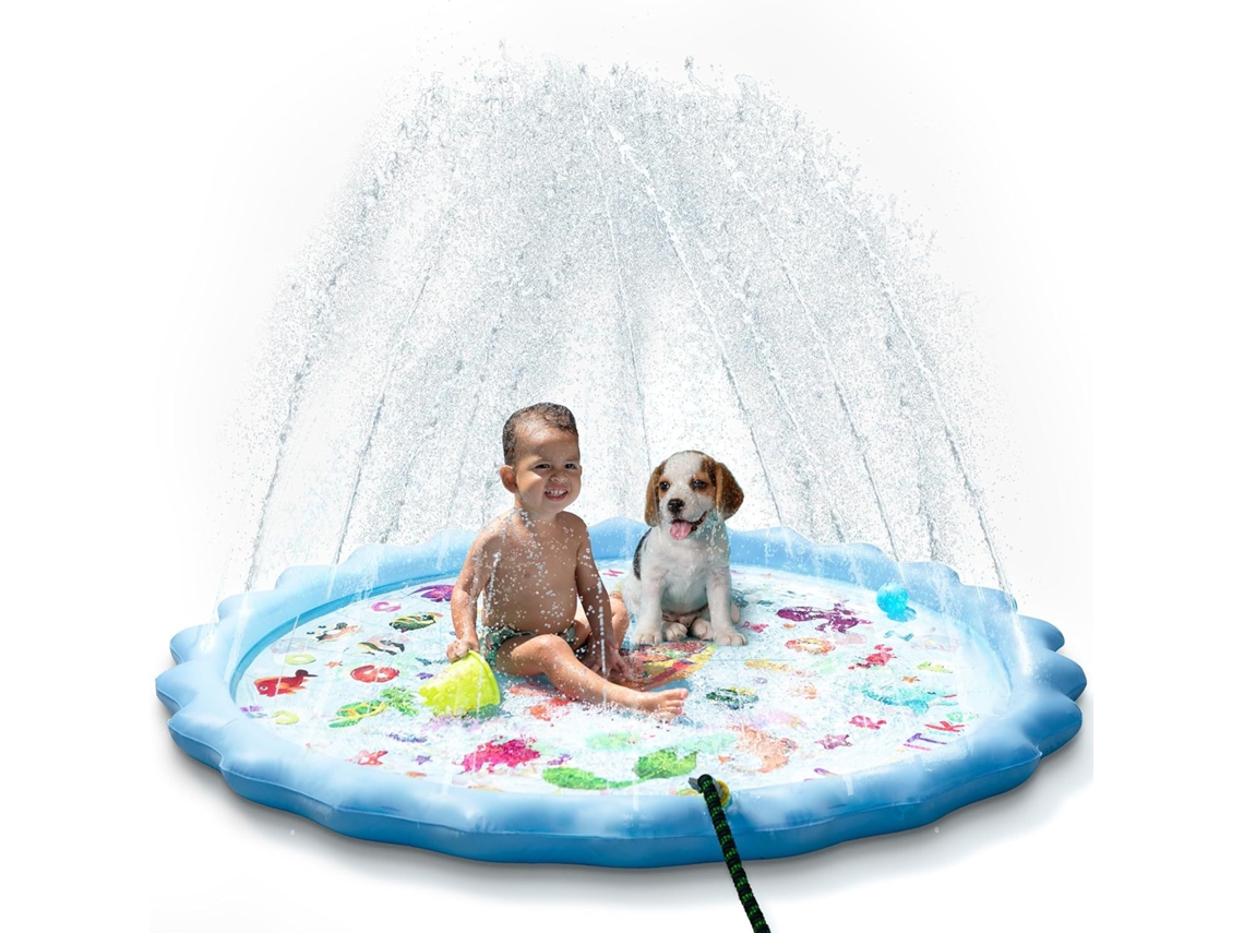 Piscina Para Crianças Tapete Inflável Antiderrapante De Pvc Para Áreas Externas, Adequado Para Crianças De 1 A 7 Anos Cuich (100 Cm)