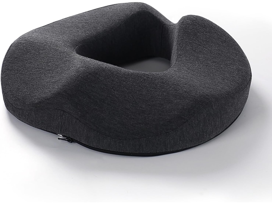 Cojín Ortopédico De Espuma Viscoelástica Para Silla De Oficina, Para Aliviar La Ciática (gris Oscuro) Digitallab