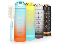 2026-44090-botella De Agua Linjou 1l Deportiva Libre De Bpa Plástico Ecológico Antiderrame Azul Cielo