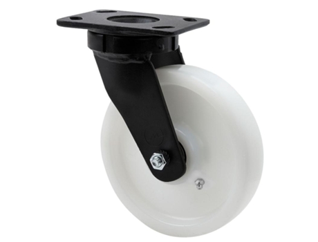 Rueda giratora placa 10gt250-ftb nylon blanco extrafuerte eje bolas ALEX