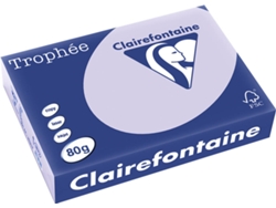 Papel CLAIREFONTAINE Copia, láser y chorro de tinta Trophée A4 80 gsm (500 Hojas - Morado)