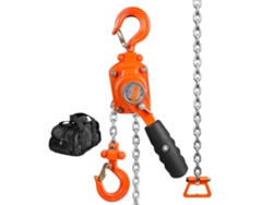 Polipasto manual compacto de 0,25 t con cadena G80 y gancho giratorio de 360° Tekmaquinas
