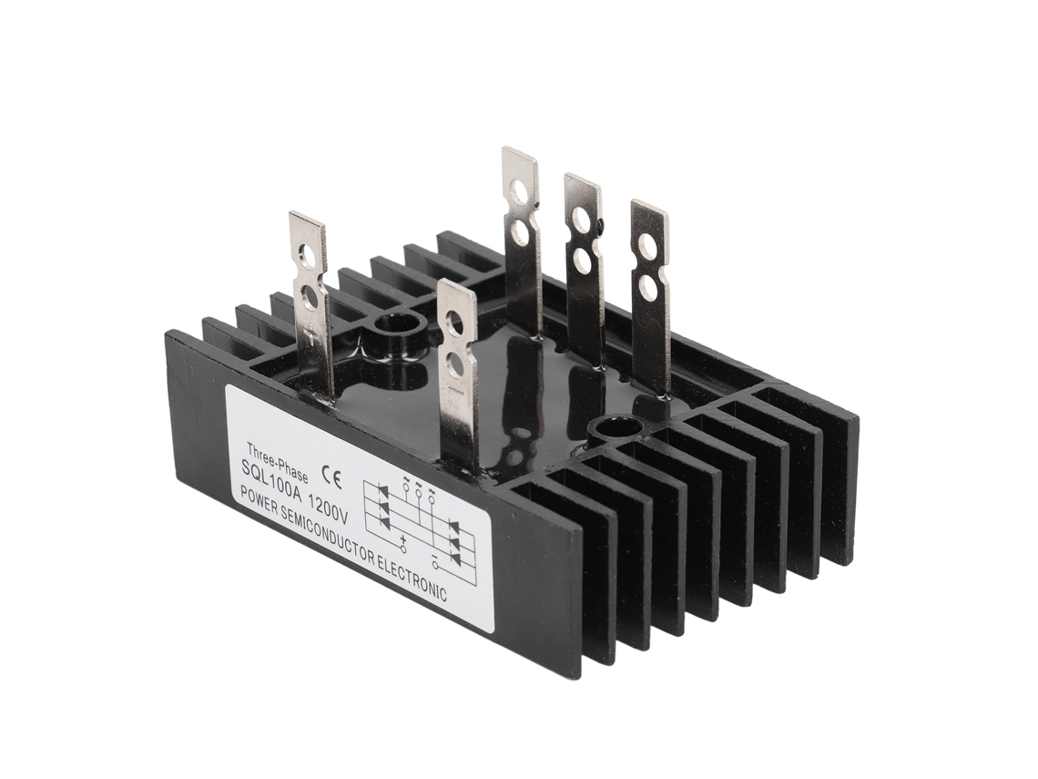 Módulo Rectificador De Puente Trifásico De Alta Potencia 100a 1200v Con Disipador De Calor
