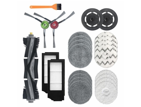 24pcs para ecovacs escova lateral principal esfregona pano filtros hepa acessórios
