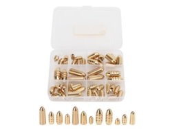 2026rebe-46 Piezas Kit De Plomos De Latón Para Pesca Con Caja Para Agua Dulce Salada Y Bass Fishing