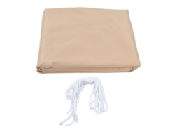 Toldo cuadrado beige de 2x3 m, duradero, impermeable y portátil.