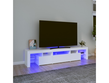 Mueble De Tv VIDAXL Blanco Madera contrachapada (200x36.5x40 cm)
